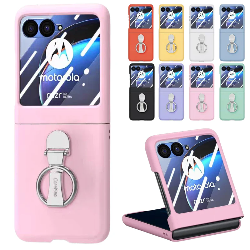 [Built-in Ring Bracket] Motorola Moto Razr 60/Ultra Liquid Silicone Full Coverage Shockproof Essentials Series Case - Image 2