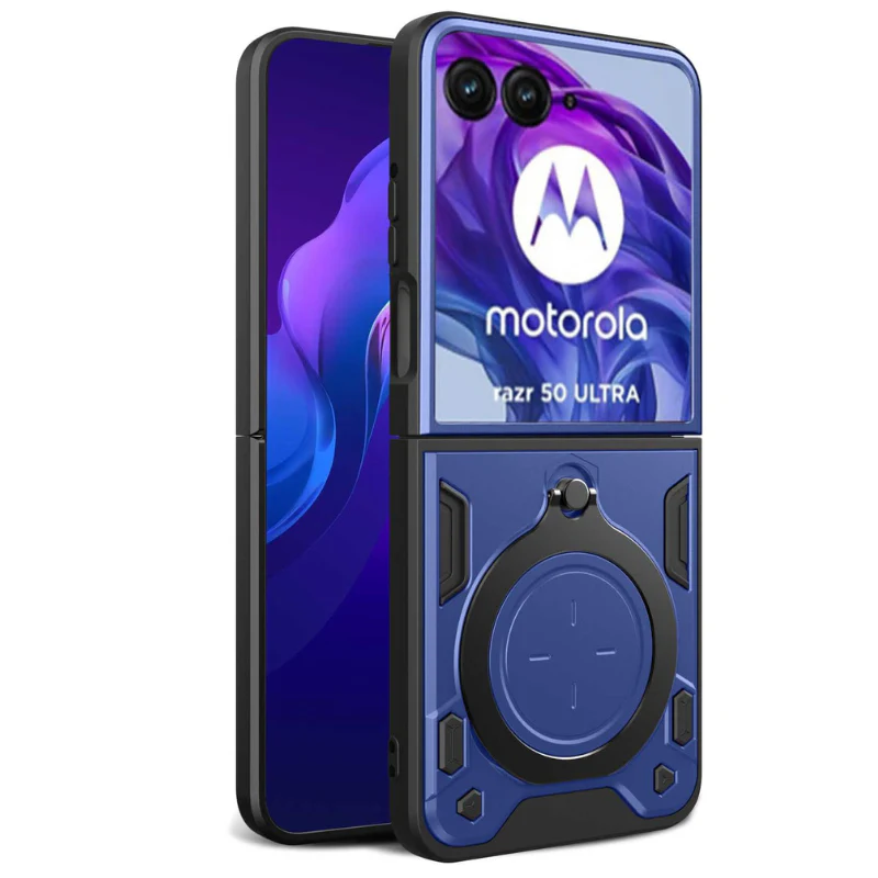 [Built-in Ring Bracket] Motorola Moto Razr 60/Ultra Minimalist Ultra-thin Shockproof Phone Stand Series Case - Image 13