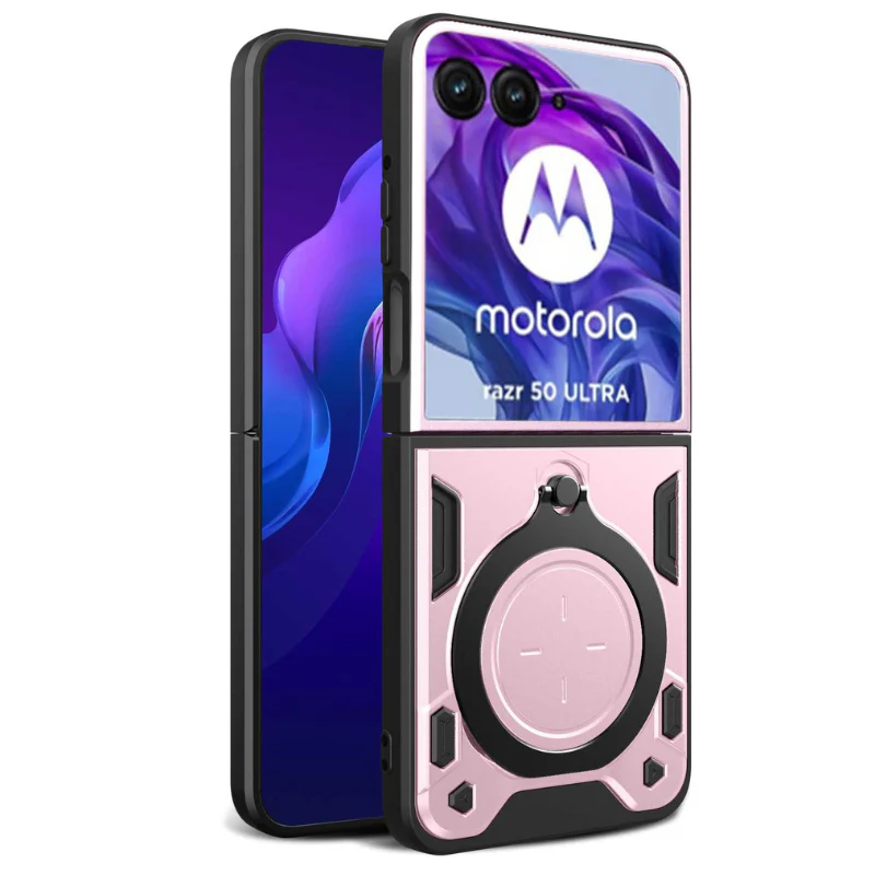 [Built-in Ring Bracket] Motorola Moto Razr 60/Ultra Minimalist Ultra-thin Shockproof Phone Stand Series Case - Image 14
