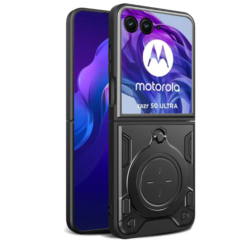 [Built-in Ring Bracket] Motorola Moto Razr 60/Ultra Minimalist Ultra-thin Shockproof Phone Stand Series Case - Image 15