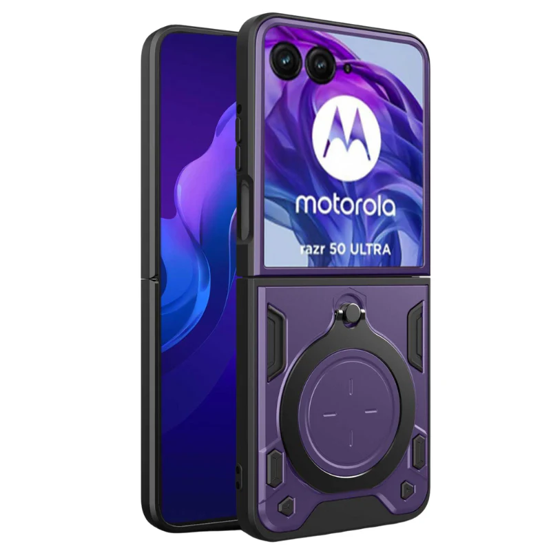 [Built-in Ring Bracket] Motorola Moto Razr 60/Ultra Minimalist Ultra-thin Shockproof Phone Stand Series Case - Image 16