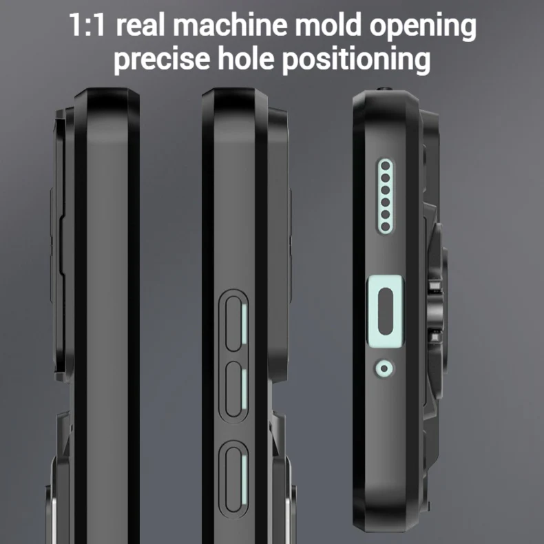 [Built-in Ring Bracket][With Slide Lens Cover] Xiaomi Poco F7 Ultra/Pro Minimalist Ultra-thin Shockproof Phone Stand Series Case - Image 4