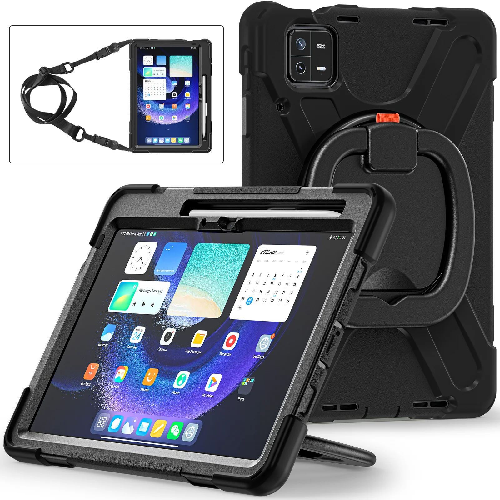 [Built-in Ring Bracket] Xiaomi Mi Pad 6/Pro 11’’ (2023) EVA Kid Friendly Heavy Duty Ring Holder Stand Case - Image 11
