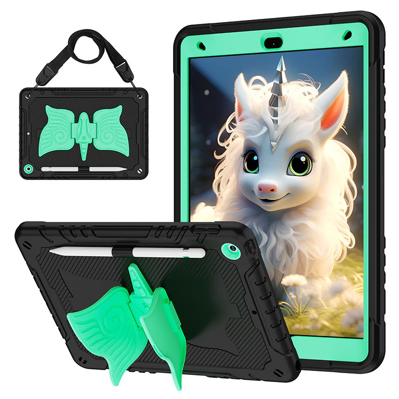 [Built-in Ring Holder][With Pen Slot] Apple iPad 10.9/11'' 10/11th Gen (2022) Butterfly Kids Heavy Duty Serise Case - Image 2