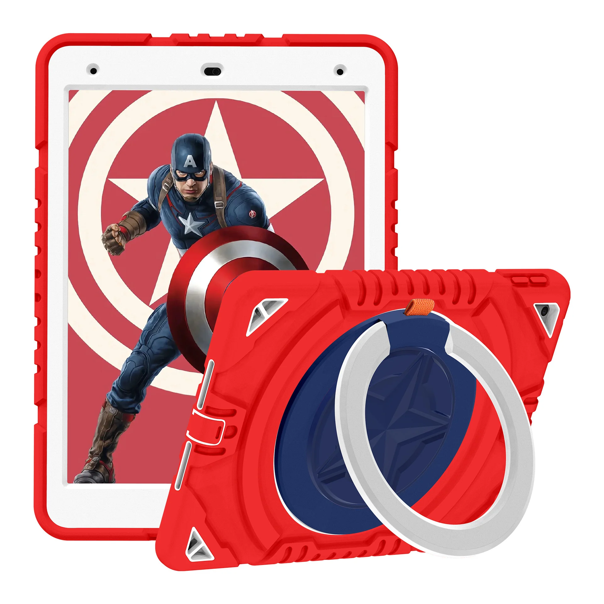 [Built-in Rotating Stand] Apple iPad 7/8/9 10.2'' 7/8/9th Gen (2019/2020/2021) Silicone Full-cover Children's Drop-resistant Case - Image 2