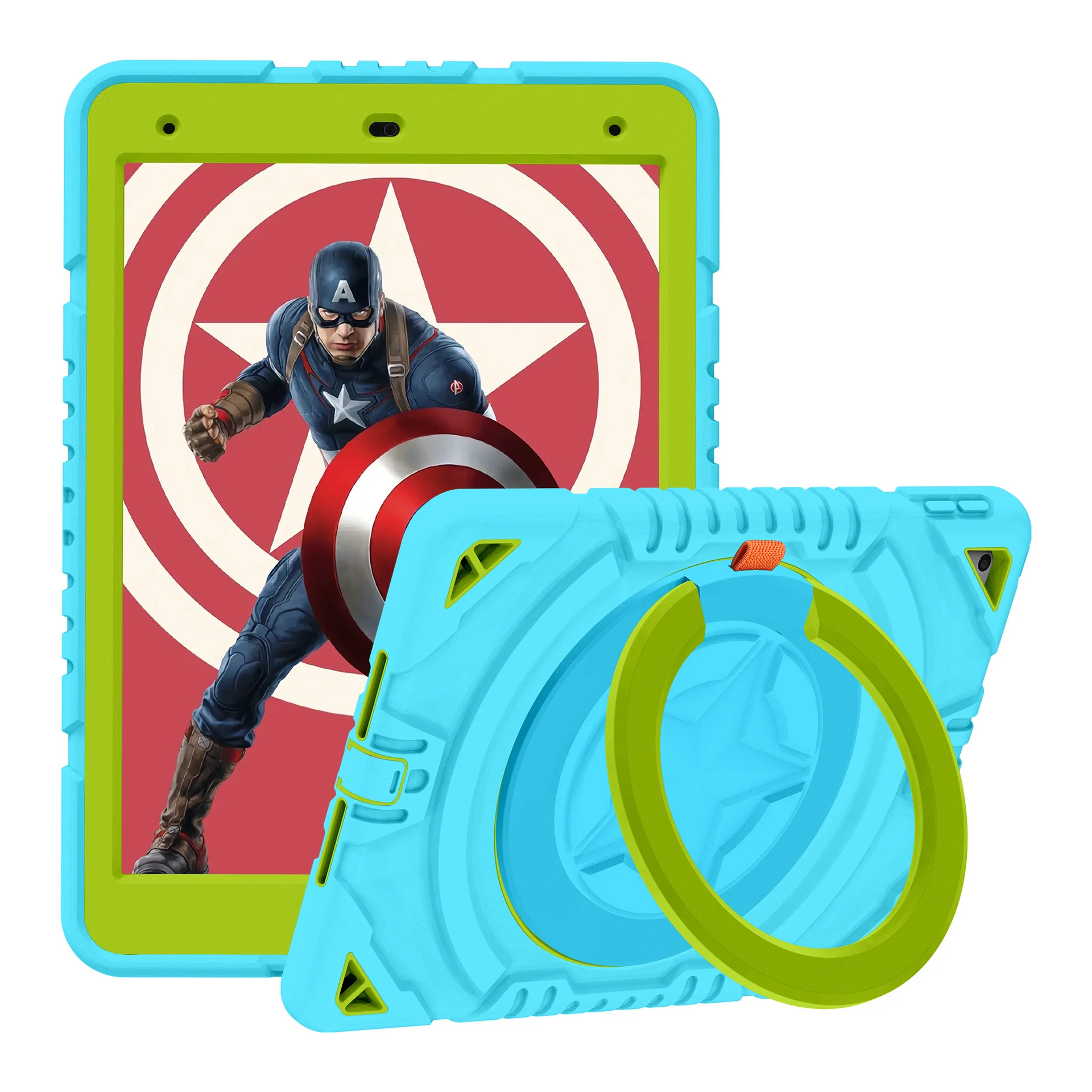 [Built-in Rotating Stand] Apple iPad 7/8/9 10.2'' 7/8/9th Gen (2019/2020/2021) Silicone Full-cover Children's Drop-resistant Case - Image 10