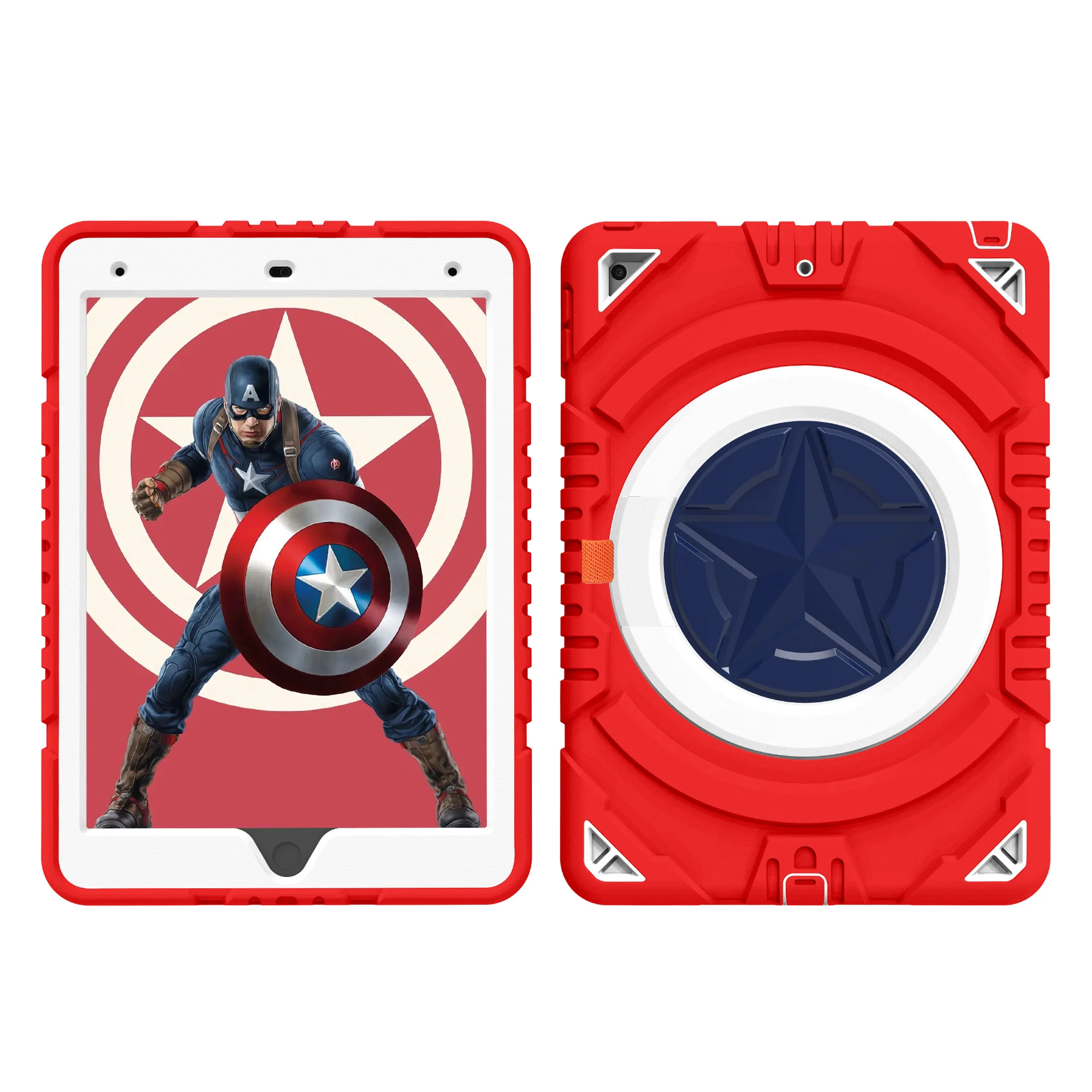 [Built-in Rotating Stand] Apple iPad 7/8/9 10.2'' 7/8/9th Gen (2019/2020/2021) Silicone Full-cover Children's Drop-resistant Case - Image 5