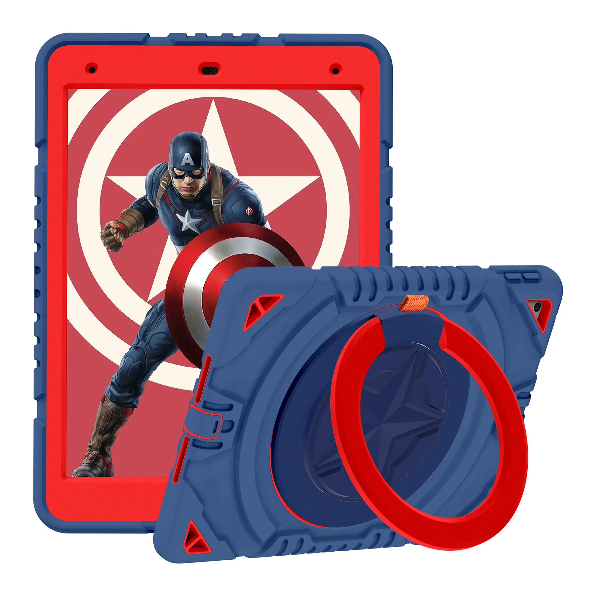 [Built-in Rotating Stand] Apple iPad 7/8/9 10.2'' 7/8/9th Gen (2019/2020/2021) Silicone Full-cover Children's Drop-resistant Case - Image 6