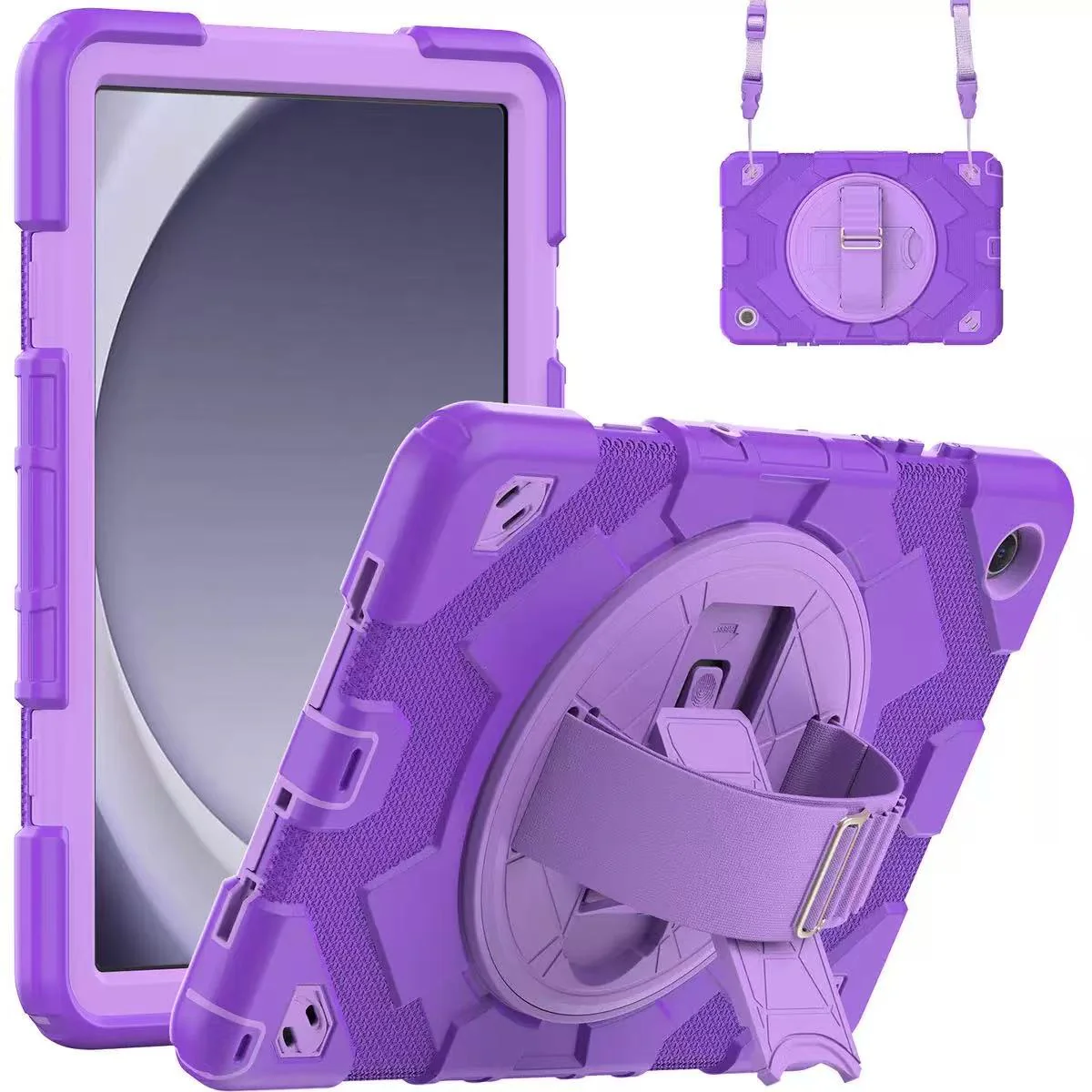 [Built-in Rotating Stand] Samsung Galaxy Tab S9 & S9 FE 11" Silicone Full-cover Children's Drop-resistant Case - Image 15