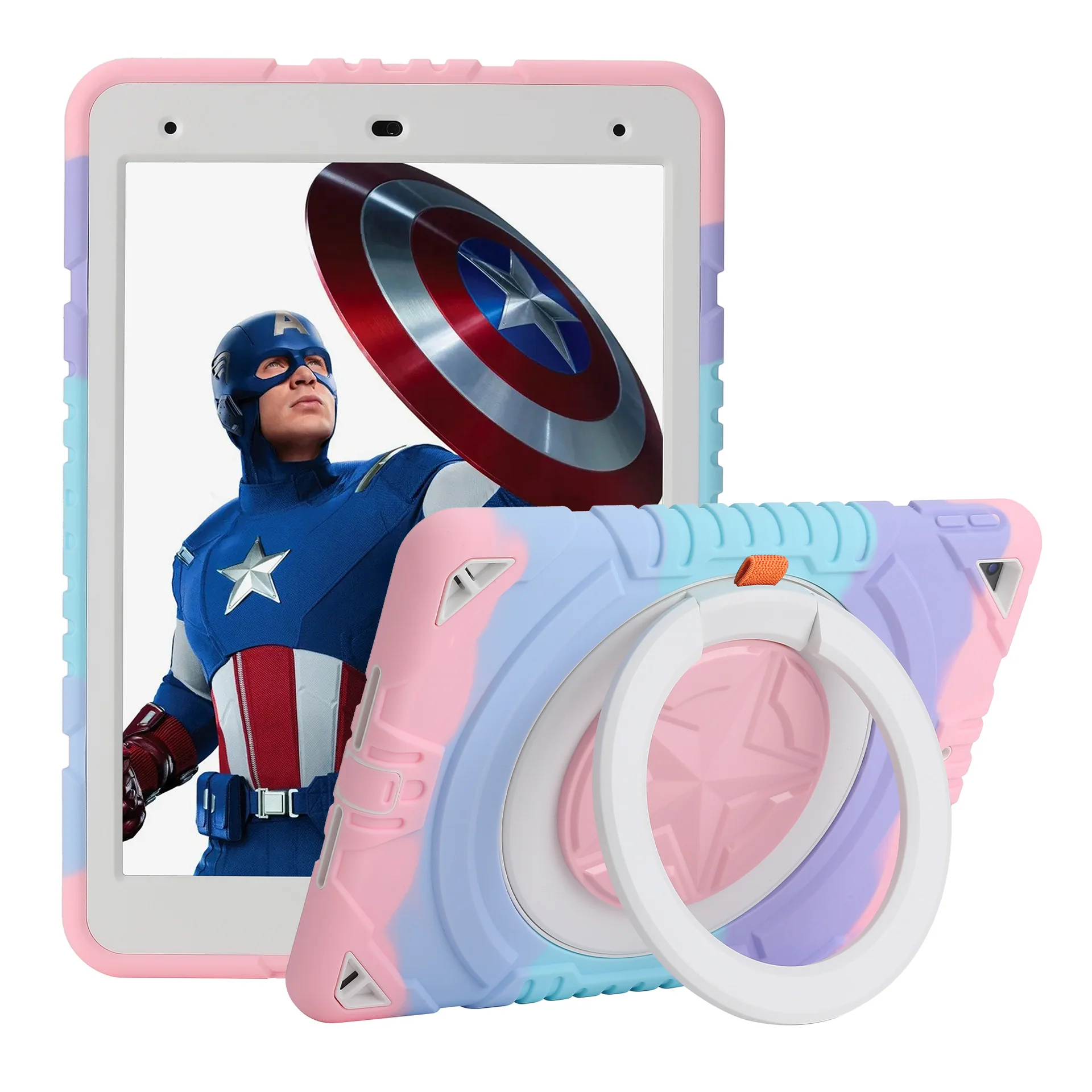 [Built-in Rotating Stand] Samsung Galaxy Tab A8 10.5" (X200/X205) Silicone Full-cover Children's Shockproof Case