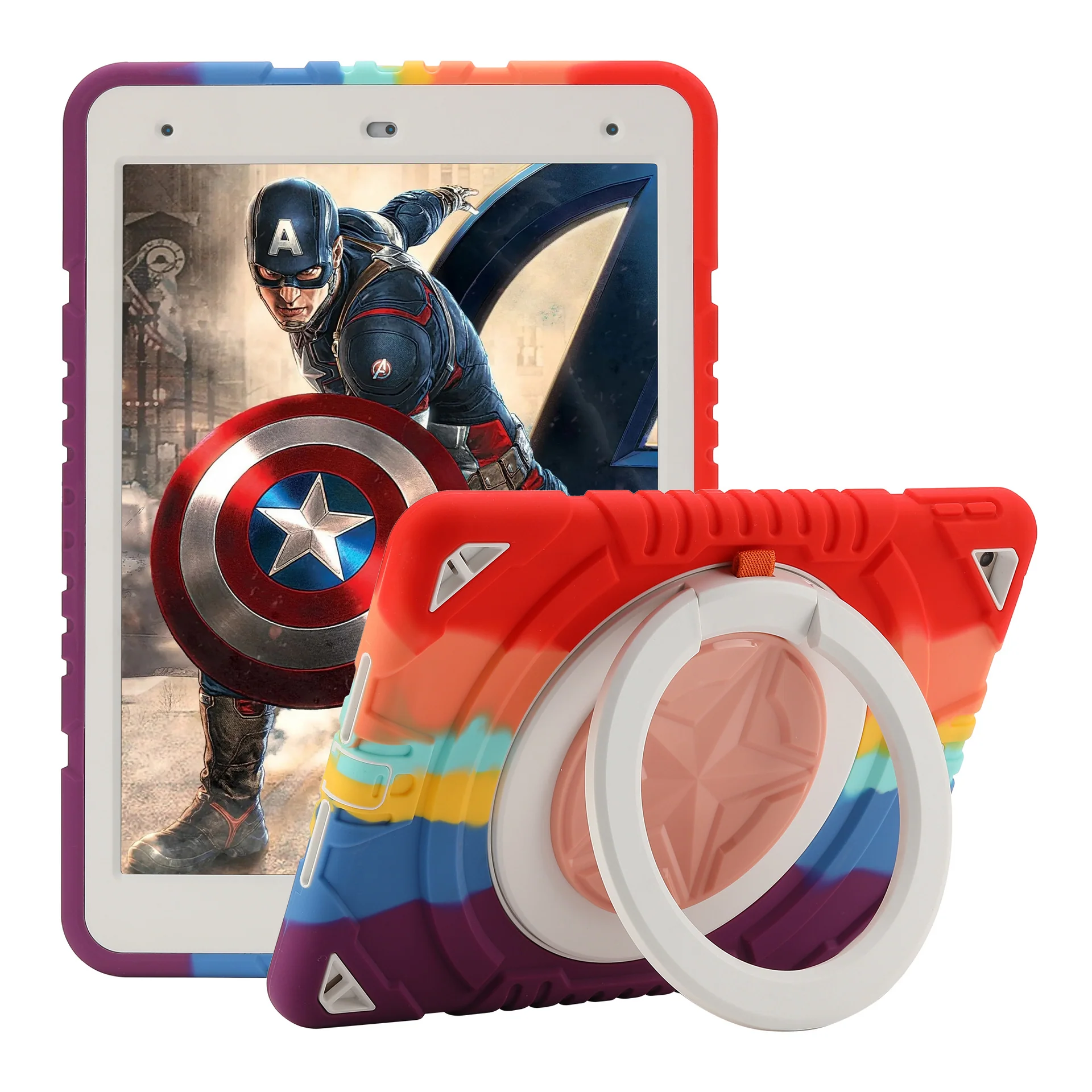 [Built-in Rotating Stand] Samsung Galaxy Tab A8 10.5" (X200/X205) Silicone Full-cover Children's Shockproof Case - Image 7
