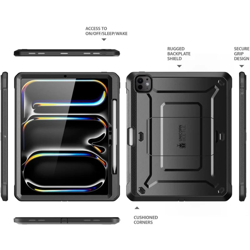 [Built-in Screen Protector & Stand][Pencil Holder] Apple iPad Pro 11-inch M5 (2025) SUPCASE Full-Body Cover Heavy Duty Rugged Protective Series Case - Image 7