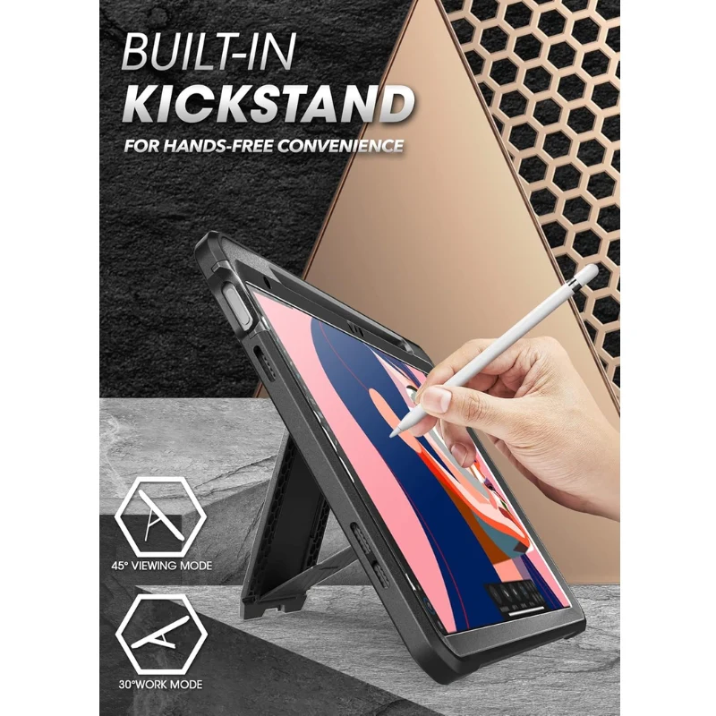 [Built-in Screen Protector & Stand][Pencil Holder] Apple iPad Air 11-inch M2/M3/M4 (2024/2025/2026) SUPCASE Full-Body Cover Heavy Duty Rugged Protective Series Case - Image 6