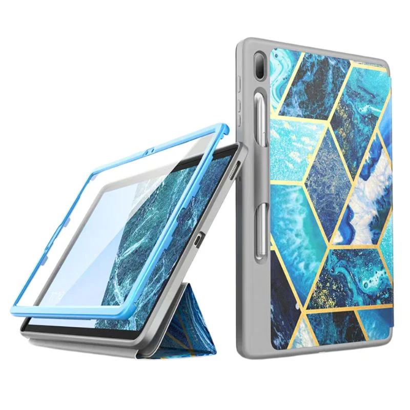 [Built in Screen Protector][With Pen Slot] Samsung Galaxy Tab S7 FE 12.4" (SM-T736) - iBlason Full Coverage Flip Cover Automatic Sleep Shockproof Case - Image 2
