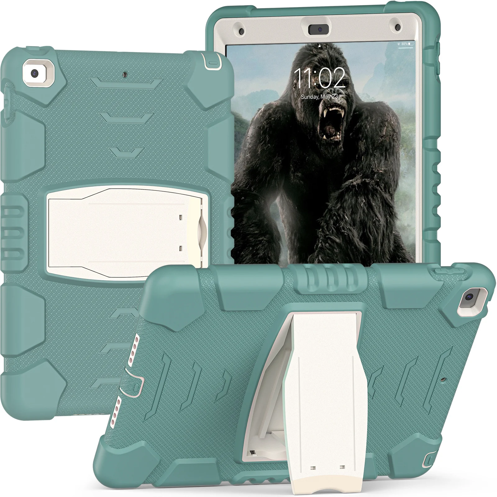 [Built-in Stand] Apple iPad 7/8/9 10.2'' 7/8/9th Gen (2019/2020/2021) EVA Kid Friendly Heavy Duty Ring Holder Stand Case - Image 10