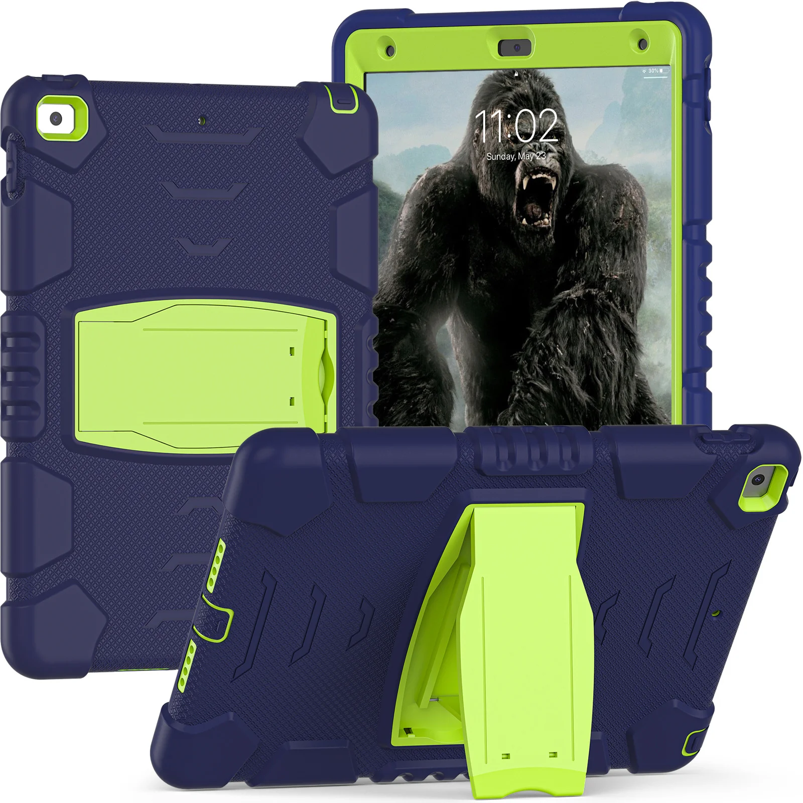 [Built-in Stand] Apple iPad 7/8/9 10.2'' 7/8/9th Gen (2019/2020/2021) EVA Kid Friendly Heavy Duty Ring Holder Stand Case - Image 11