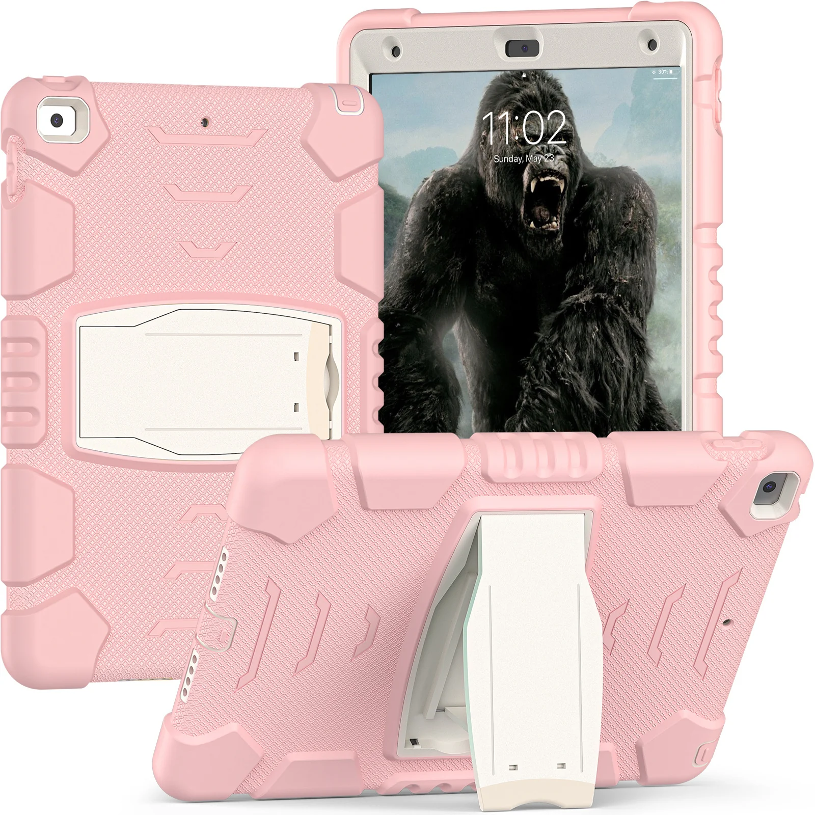 [Built-in Stand] Apple iPad 7/8/9 10.2'' 7/8/9th Gen (2019/2020/2021) EVA Kid Friendly Heavy Duty Ring Holder Stand Case - Image 12