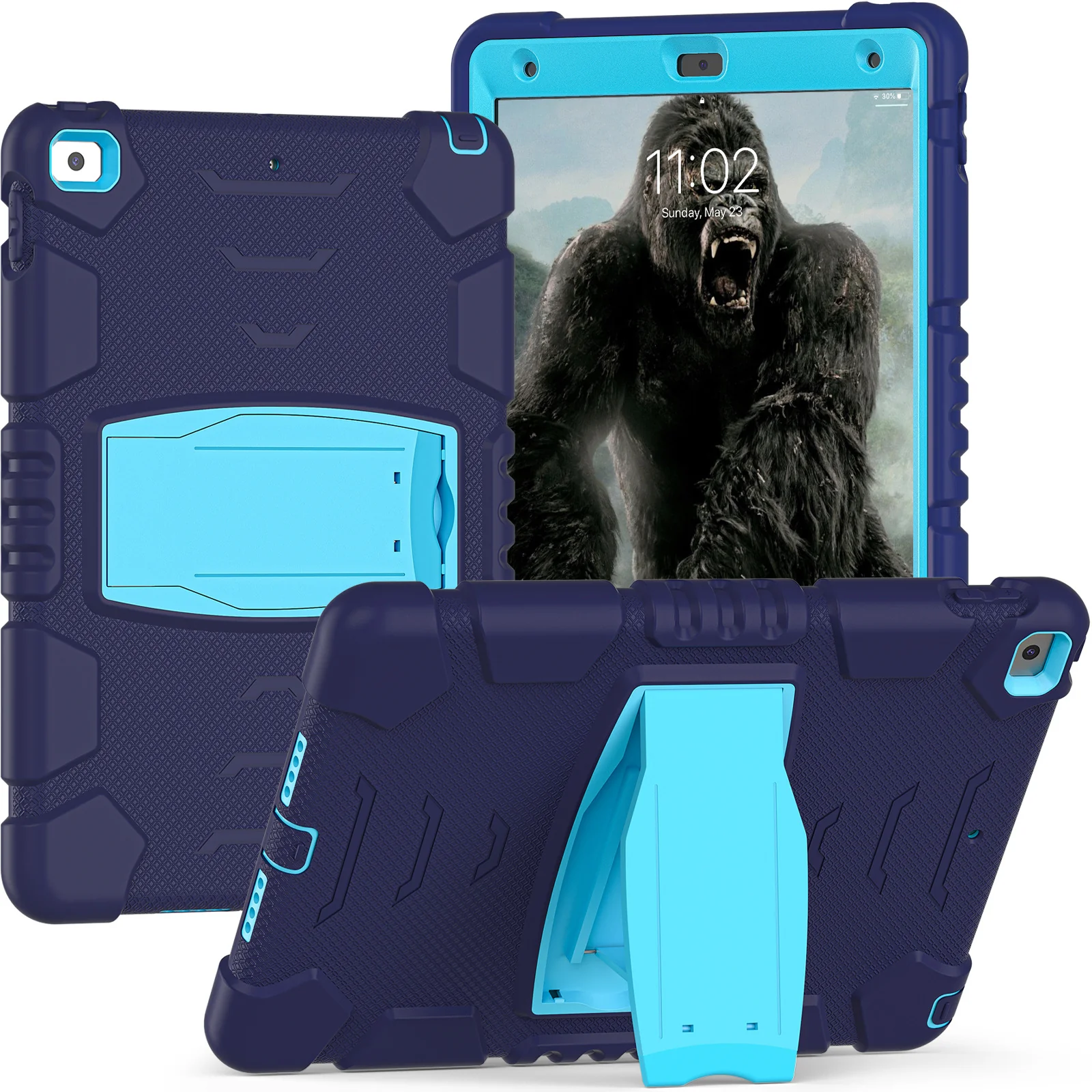 [Built-in Stand] Apple iPad 7/8/9 10.2'' 7/8/9th Gen (2019/2020/2021) EVA Kid Friendly Heavy Duty Ring Holder Stand Case - Image 13