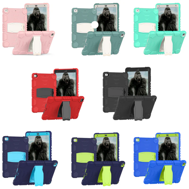 [Built-in Stand] Apple iPad 7/8/9 10.2'' 7/8/9th Gen (2019/2020/2021) EVA Kid Friendly Heavy Duty Ring Holder Stand Case - Image 4