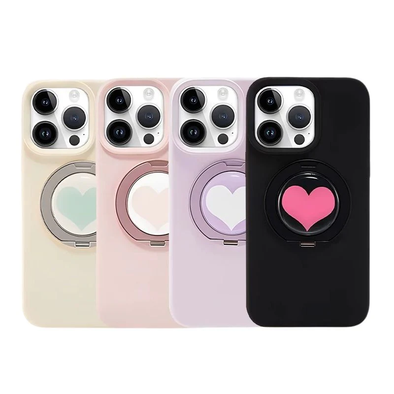 [Built-in Stand] Apple iPhone 15/Plus/Pro/Max - 360 Degree Rotating Liquid Silicone Fashion-Forward Series Case - Image 2