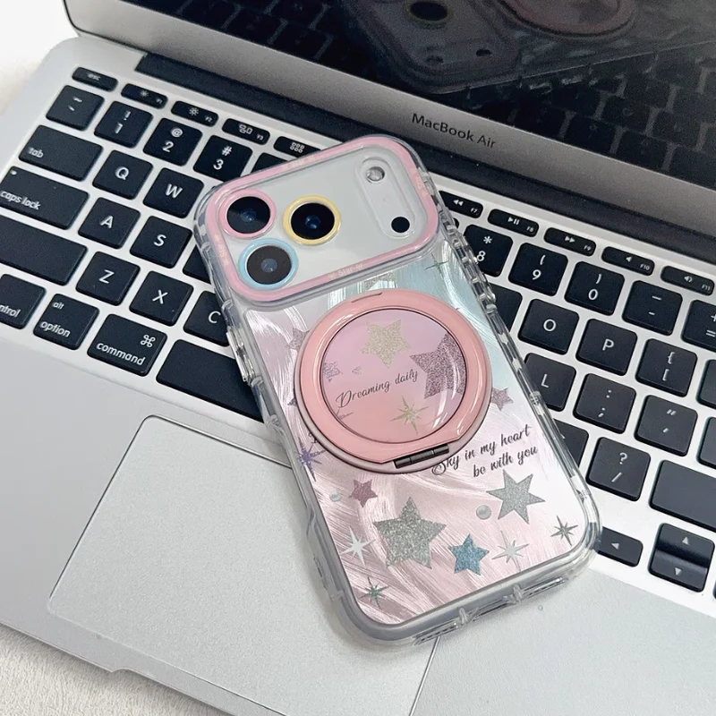[Built-in Stand] Apple iPhone 17/Air/Pro/Pro Max - Star Airbag Full-Protection Shockproof Phone Case - Image 5