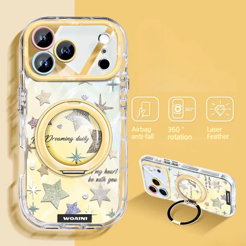 [Built-in Stand] Apple iPhone 17/Air/Pro/Pro Max - Star Airbag Full-Protection Shockproof Phone Case - Image 8