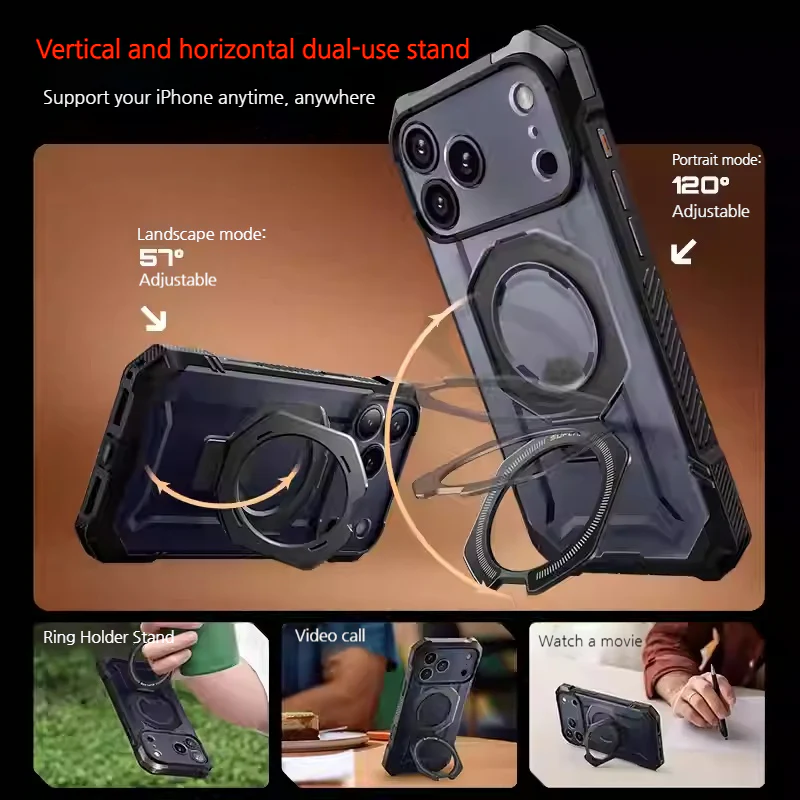 [Built-in Stand] Apple iPhone 17 Pro/Pro Max - SUPCASE Military-Grade Full Body Heavy Duty Phone Case - Image 6