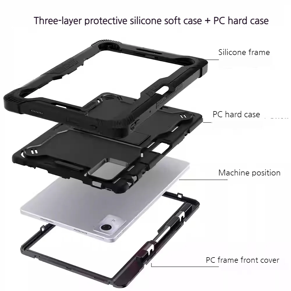 [Built-in Stand] Lenovo Idea Tab Plus 12.1” 2025 (TB361ZU/TB361FU) - Full‑Coverage Shockproof Hard Case - Image 3