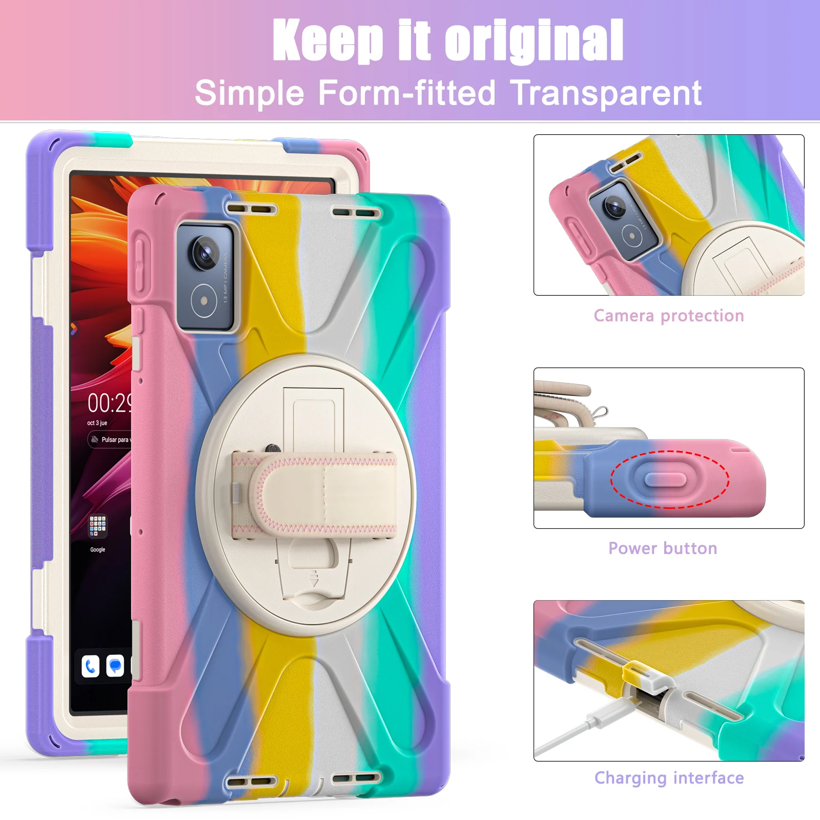 [Built-in Stand] Lenovo Tab K11 Plus 11.45" 2024 (TB352FU/XU) - Kid Shockproof Heavy Duty Series Case With Shoulder Strap - Image 20