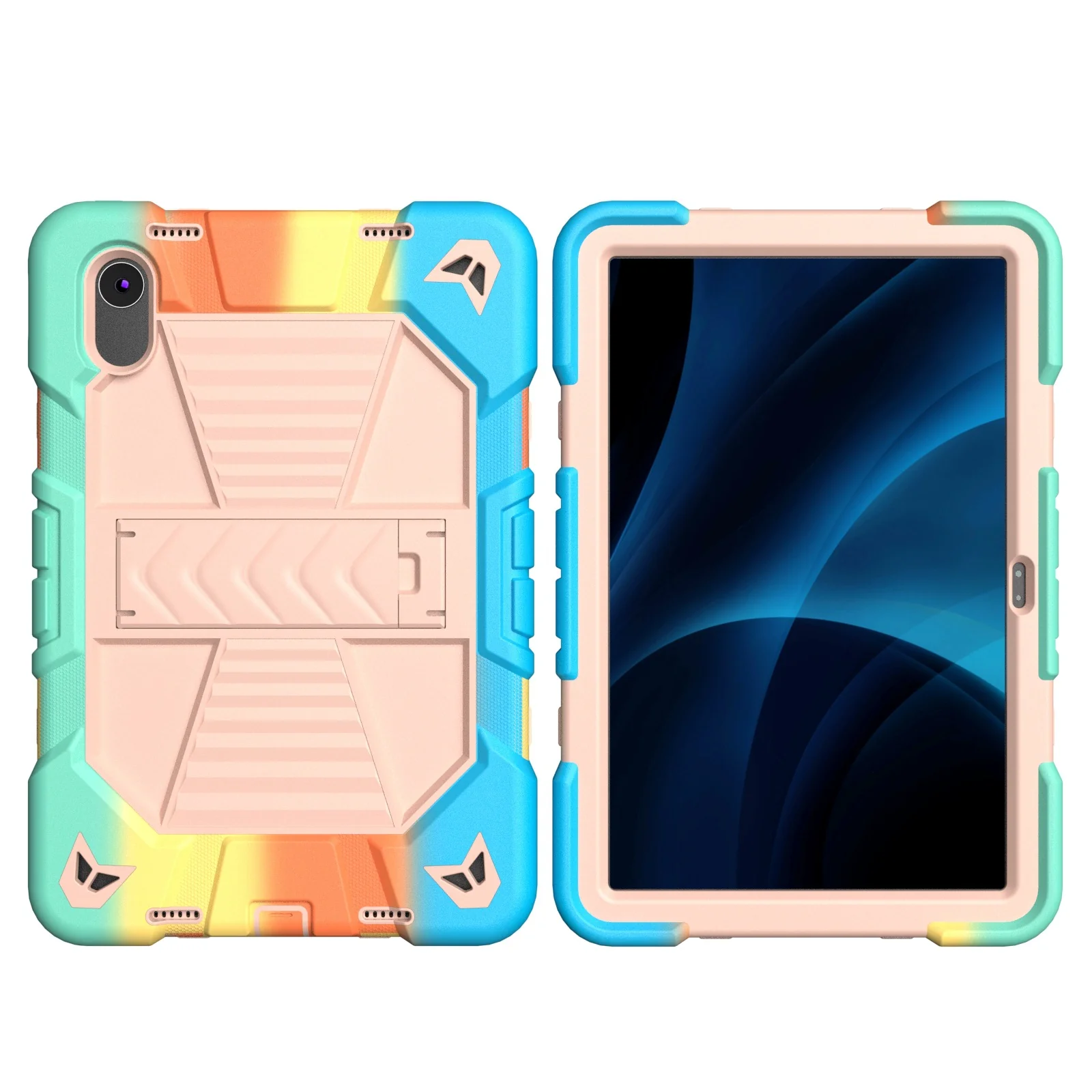 [Built-in Stand] Lenovo Tab M11 11.0" 2024 (TB-330XU/330FU) - Kids' Silicone Shockproof Heavy Duty Series Case With Shoulder Strap