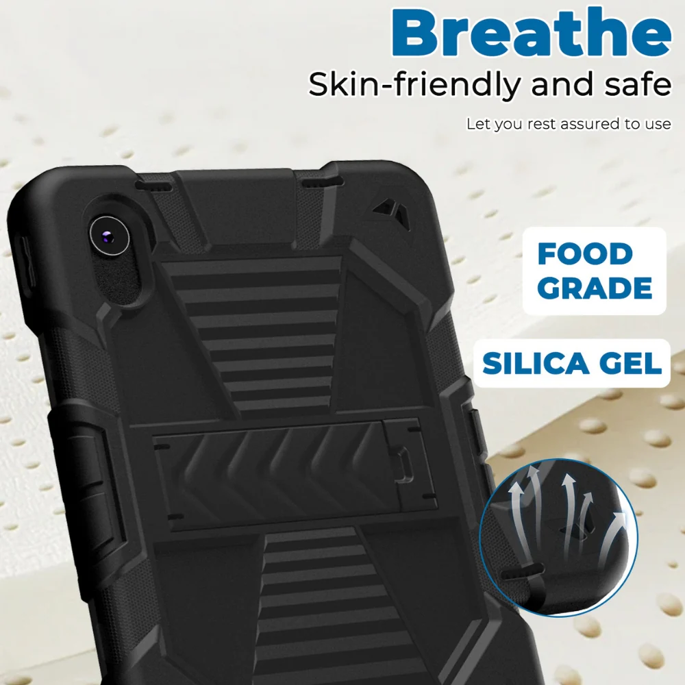[Built-in Stand] Lenovo Tab M11 11.0" 2024 (TB-330XU/330FU) - Kids' Silicone Shockproof Heavy Duty Series Case With Shoulder Strap - Image 10