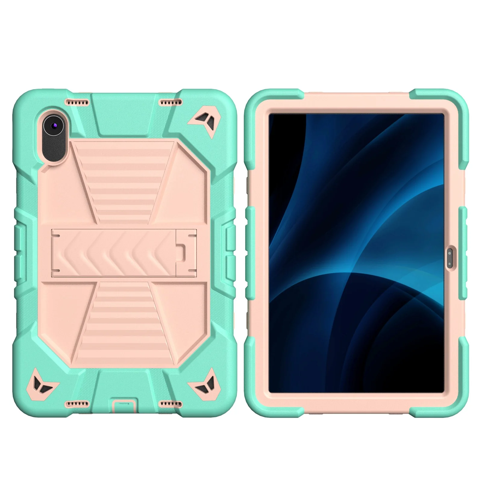 [Built-in Stand] Lenovo Tab M11 11.0" 2024 (TB-330XU/330FU) - Kids' Silicone Shockproof Heavy Duty Series Case With Shoulder Strap - Image 6