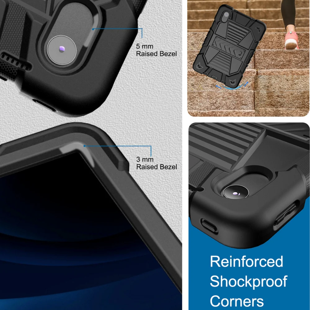 [Built-in Stand] Lenovo Tab M11 11.0" 2024 (TB-330XU/330FU) - Kids' Silicone Shockproof Heavy Duty Series Case With Shoulder Strap - Image 8