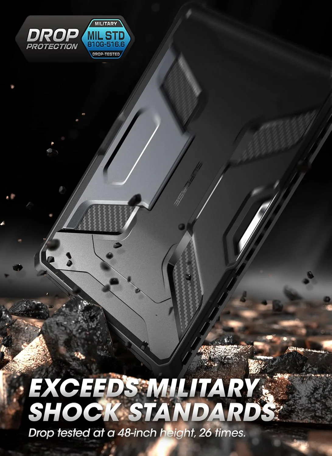 [Built-in Stand] Microsoft Surface Pro 9/10/11 SUPCASE Full-Body Cover Heavy Duty Rugged Protective Series Case - Image 2