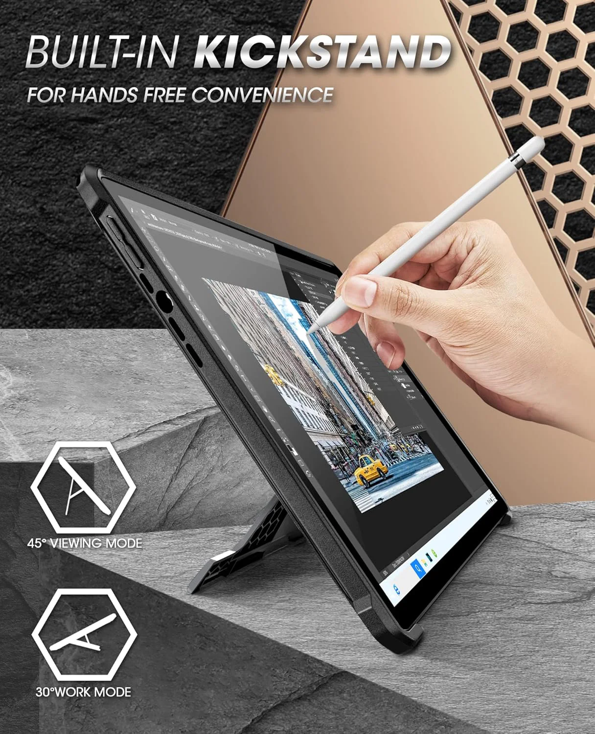 [Built-in Stand] Microsoft Surface Pro 9/10/11 SUPCASE Full-Body Cover Heavy Duty Rugged Protective Series Case - Image 4