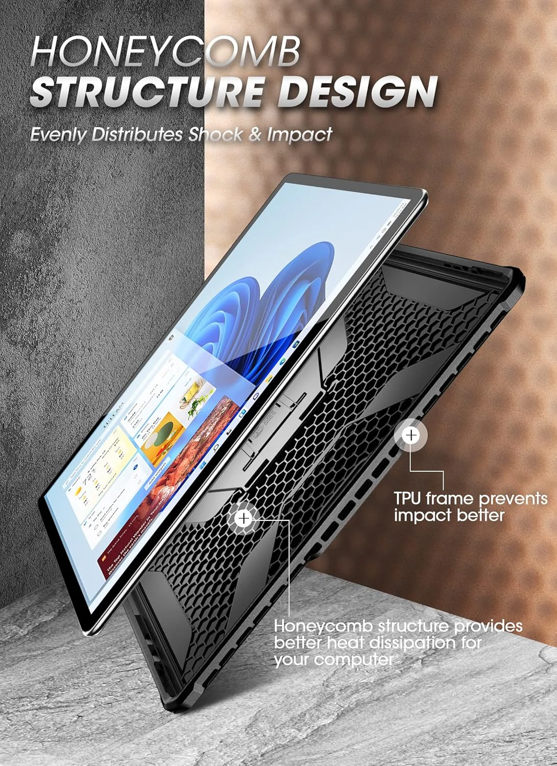 [Built-in Stand] Microsoft Surface Pro 9/10/11 SUPCASE Full-Body Cover Heavy Duty Rugged Protective Series Case - Image 6