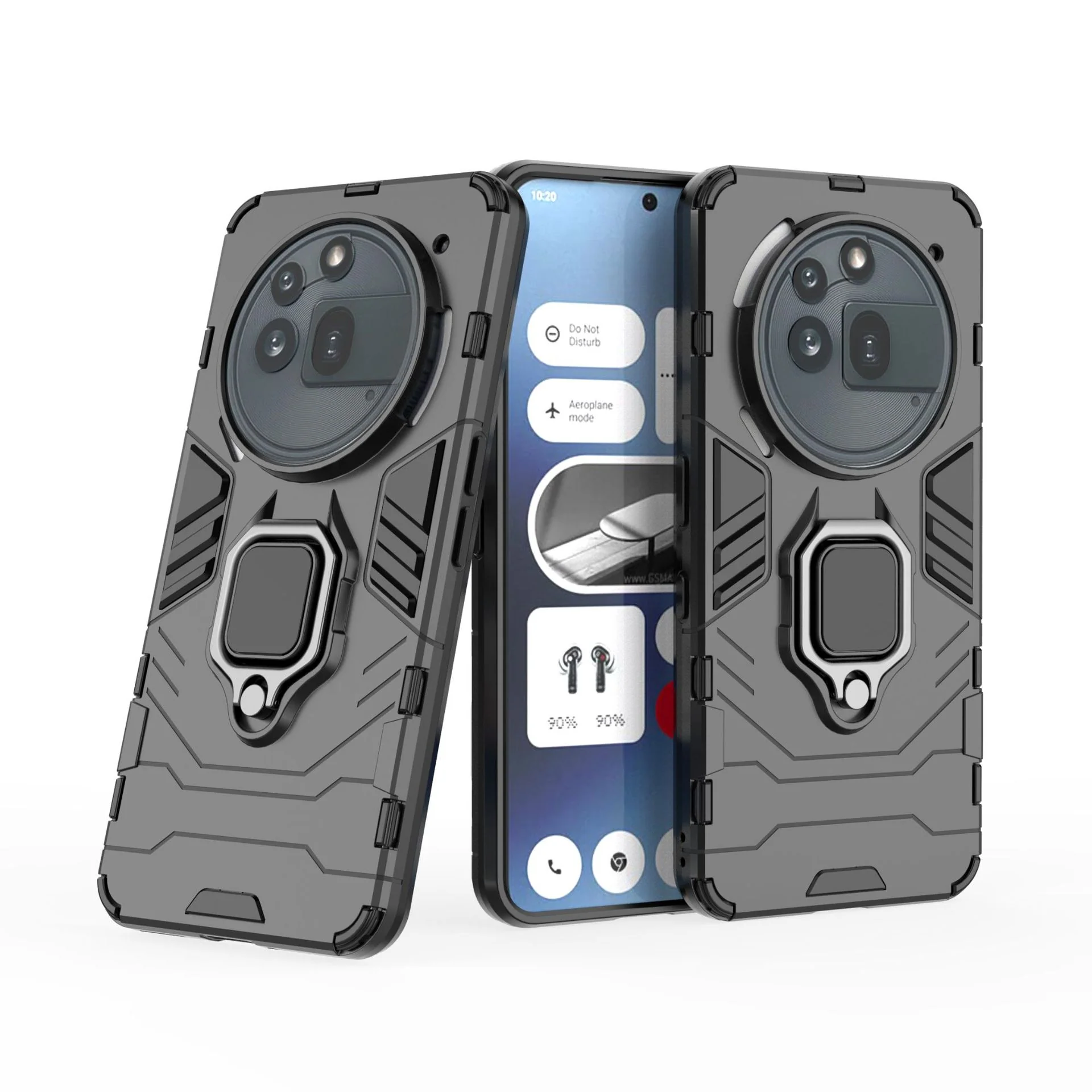 [Built-in Stand] Nothing Phone (3a)/Pro - Shockproof Military Grade Armor TPU Dual-Layer Full Body Case - Image 4