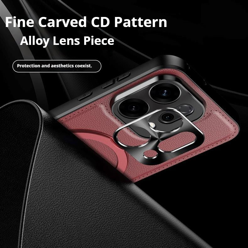 [Built-in Stand] Oppo Reno13 & Pro Full-Cover Metal Magnetic Stand PU Leather Phone Case - Image 3
