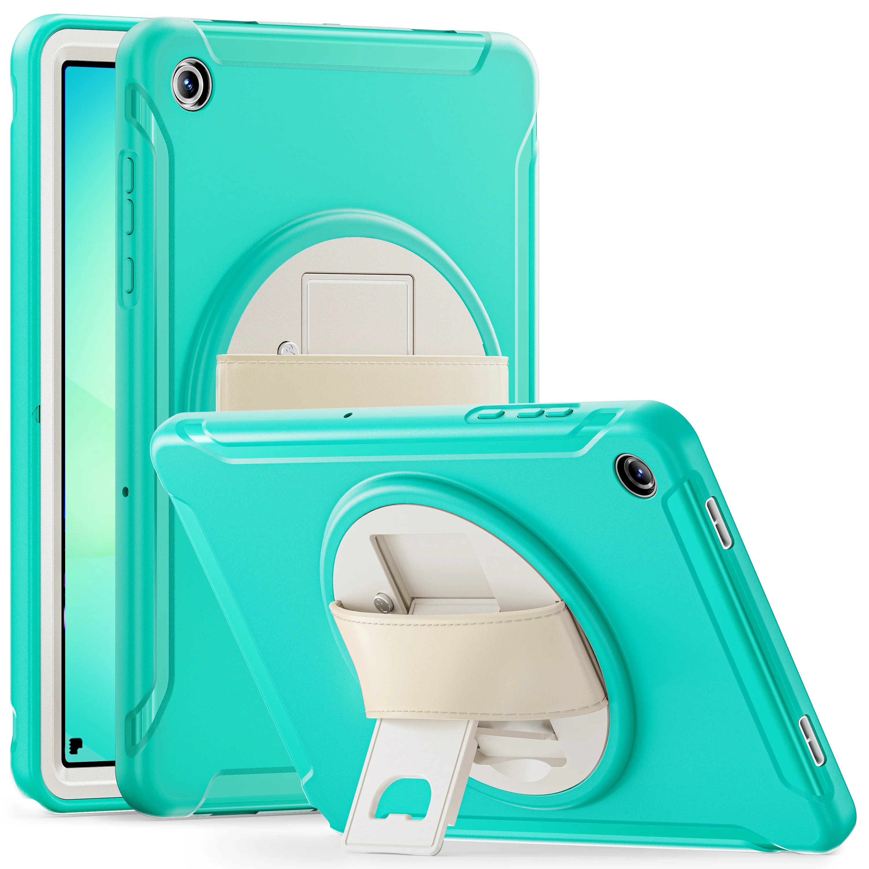 [Built-in Stand] Samsung Galaxy Tab A11 Plus (2025) 11" 360° Rotating Shockproof Rugged with Hand Strap Case - Image 5
