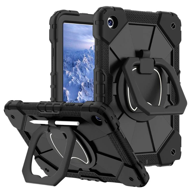 [Built-in Stand] Samsung Galaxy Tab A7 lite 8.7" 2021 (T220/T225) - 360 Degree Full Coverage Military Grade Drop Protection With Hand Holder & Strap - Image 10