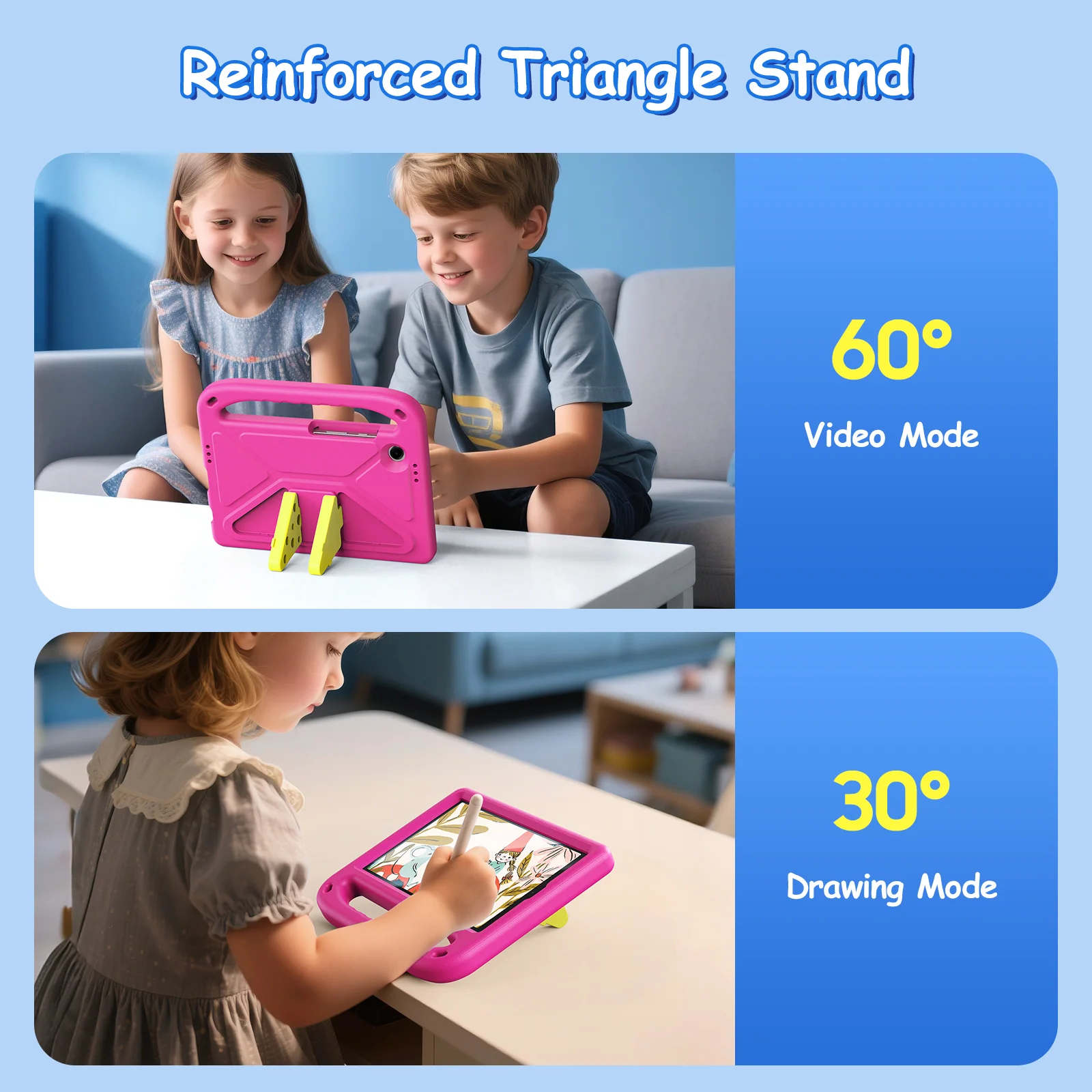 [Built-in Stand] Samsung Galaxy Tab A9 2023 8.7" (SM-X110) Kids Cartoon EVA Heavy Duty Case - Image 5