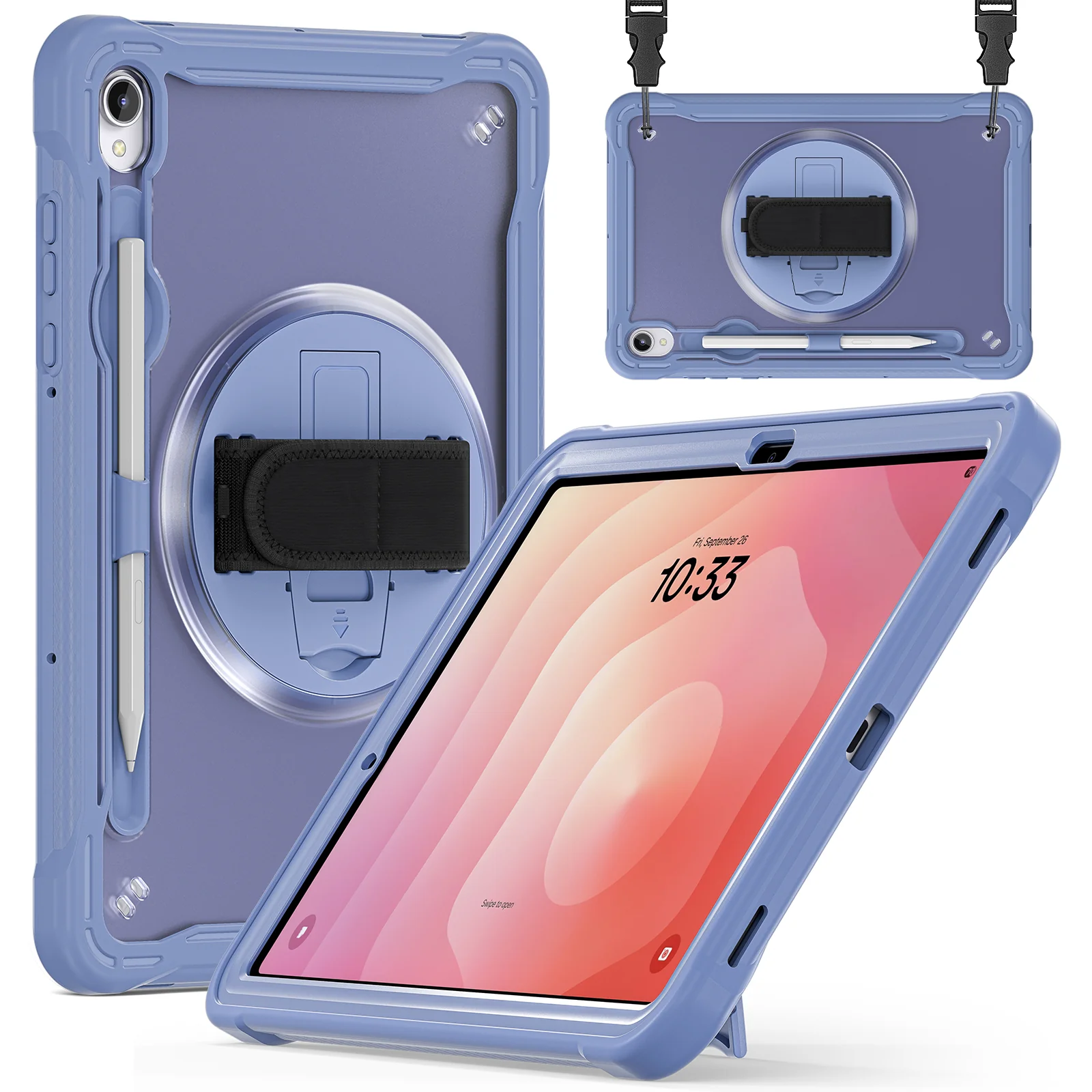 [Built-in Stand] Samsung Galaxy Tab S11 (2025) 11"360° Rotatable EVA Protection with Hand Strap - Image 2