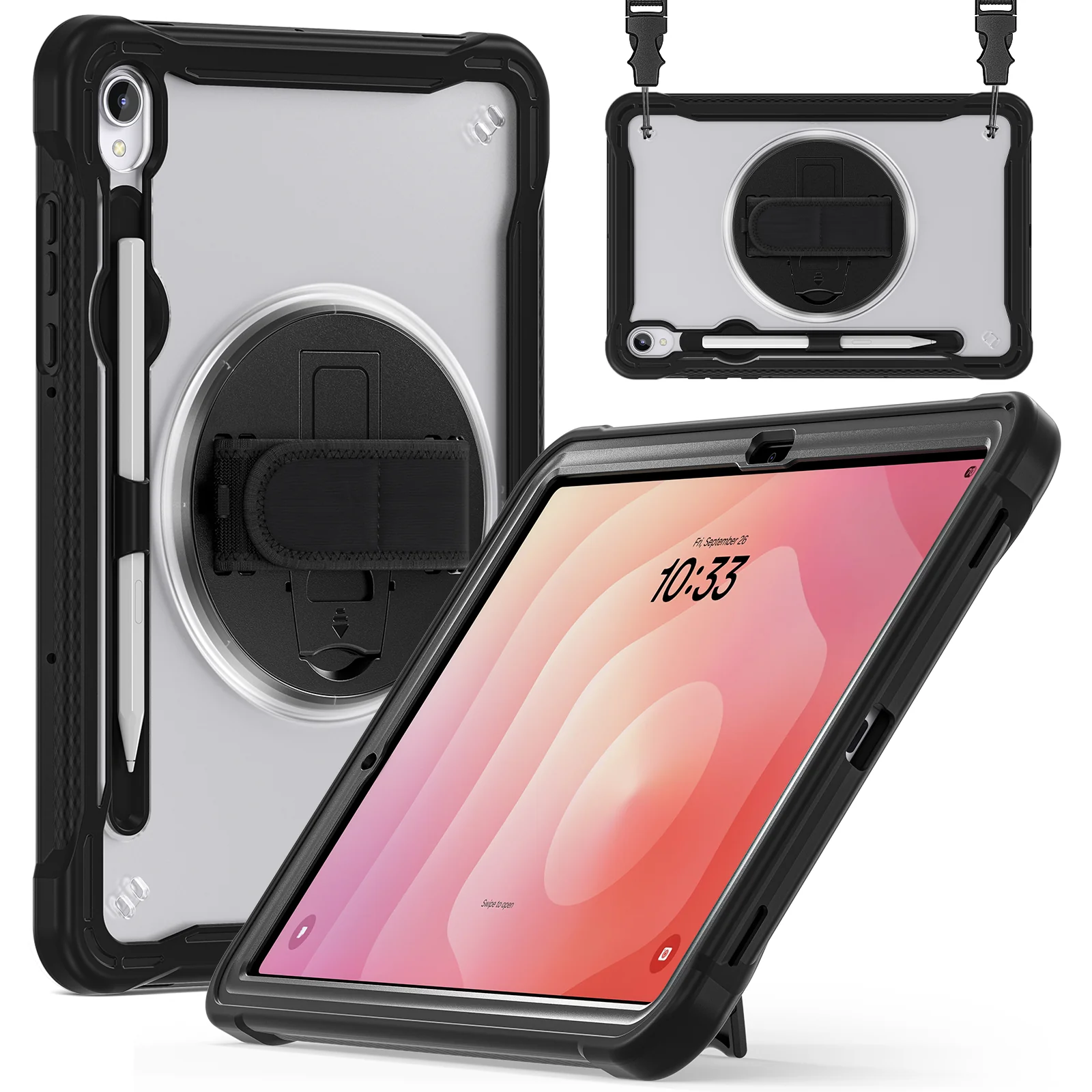 [Built-in Stand] Samsung Galaxy Tab S11 (2025) 11"360° Rotatable EVA Protection with Hand Strap - Image 5
