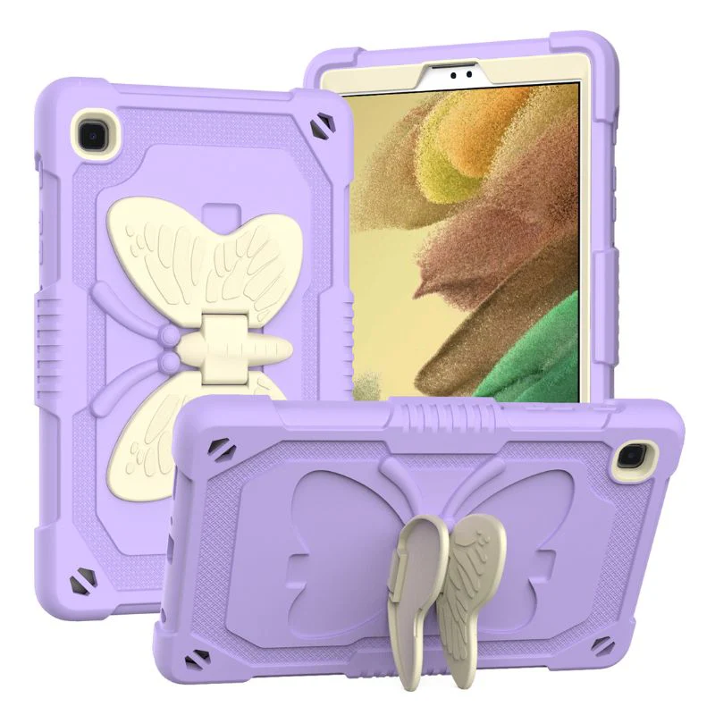 [Built-in Stand] Samsung Galaxy Tab S9 11" 2023 (SM-X710 / X716) - Kids Silicone Butterfly Heavy Duty Shockproof Case - Image 4