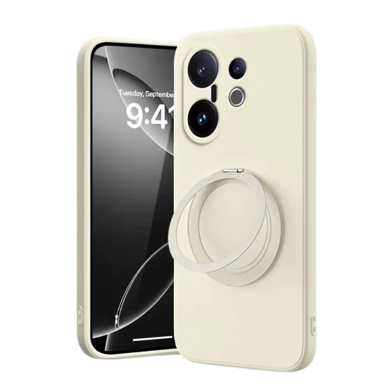 [Built-in Stand] Vivo S30 / Pro Mini - 360 Degree Rotating Stand Liquid Silicone Protective Case - Image 10