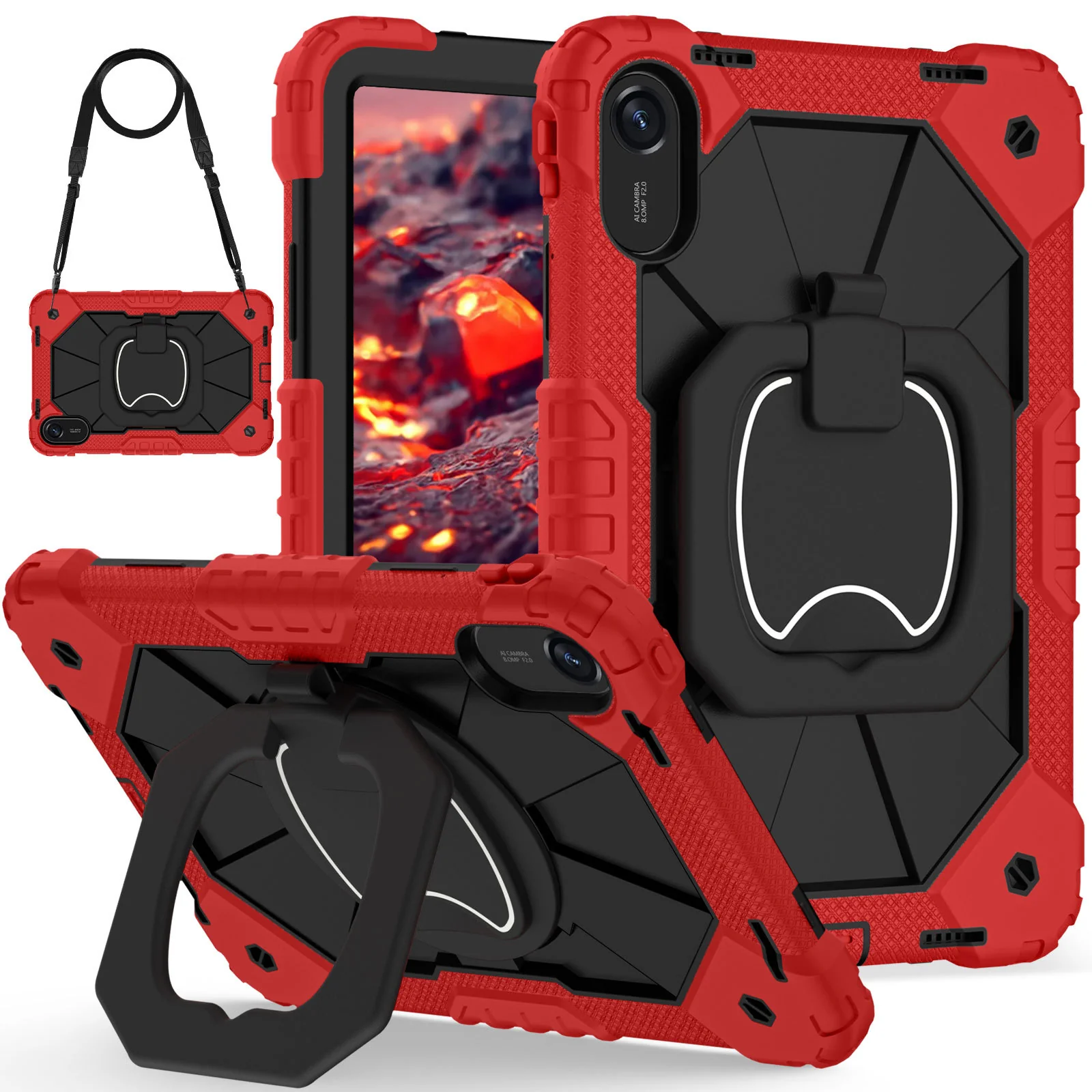 [Built-in Stand][With Shoulder strap] Xiaomi Redmi Pad 2 11" 2025 EVA Kid Friendly Heavy Duty Series Case - Image 11