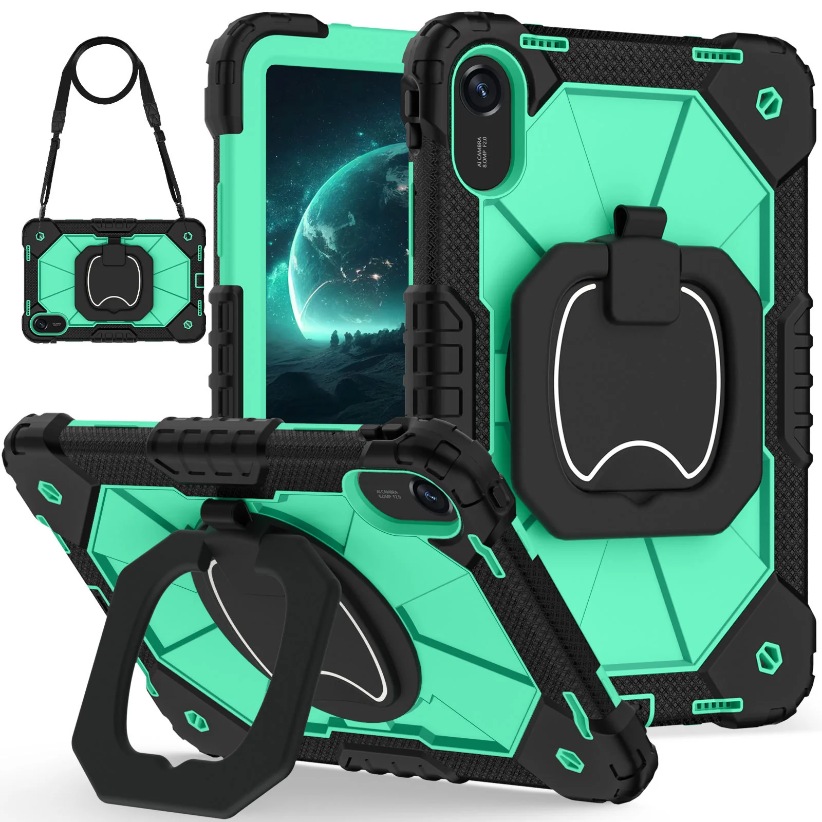 [Built-in Stand][With Shoulder strap] Xiaomi Redmi Pad 2 11" 2025 EVA Kid Friendly Heavy Duty Series Case - Image 13