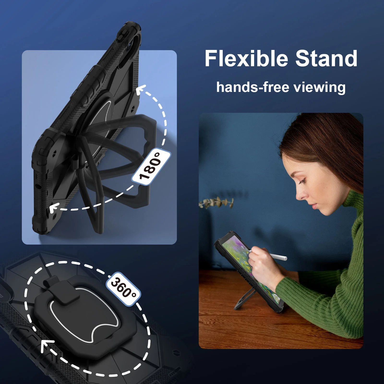 [Built-in Stand][With Shoulder strap] Xiaomi Redmi Pad 2 11" 2025 EVA Kid Friendly Heavy Duty Series Case - Image 5