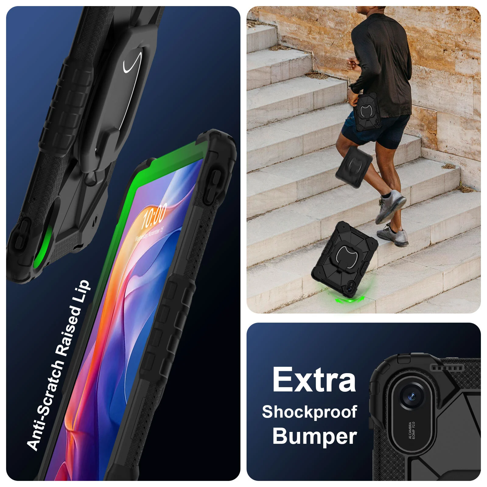 [Built-in Stand][With Shoulder strap] Xiaomi Redmi Pad 2 11" 2025 EVA Kid Friendly Heavy Duty Series Case - Image 6