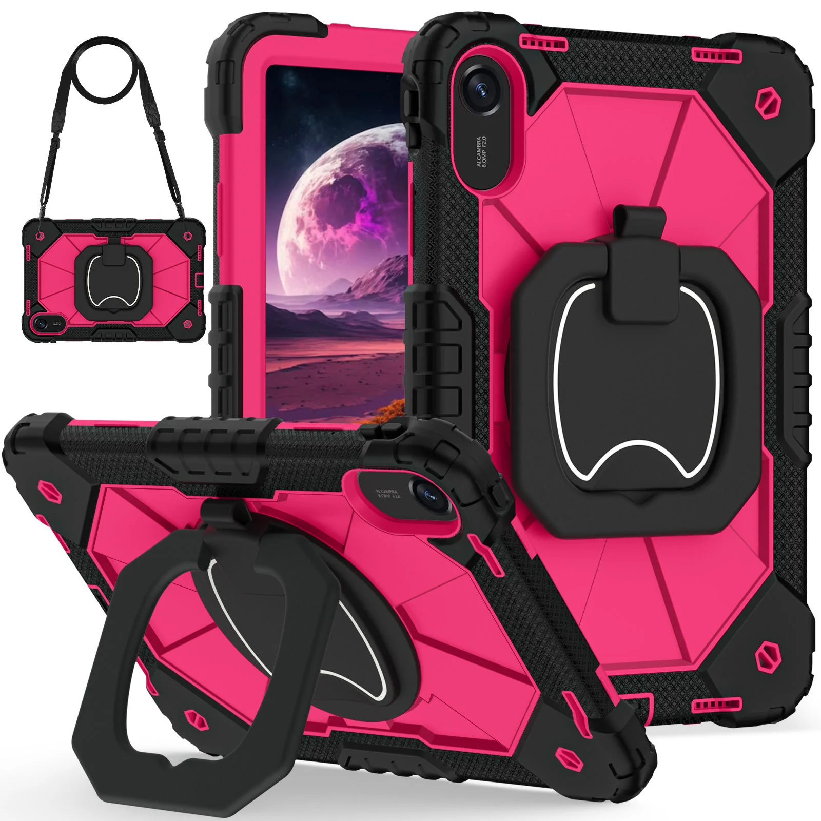 [Built-in Stand][With Shoulder strap] Xiaomi Redmi Pad 2 11" 2025 EVA Kid Friendly Heavy Duty Series Case - Image 8